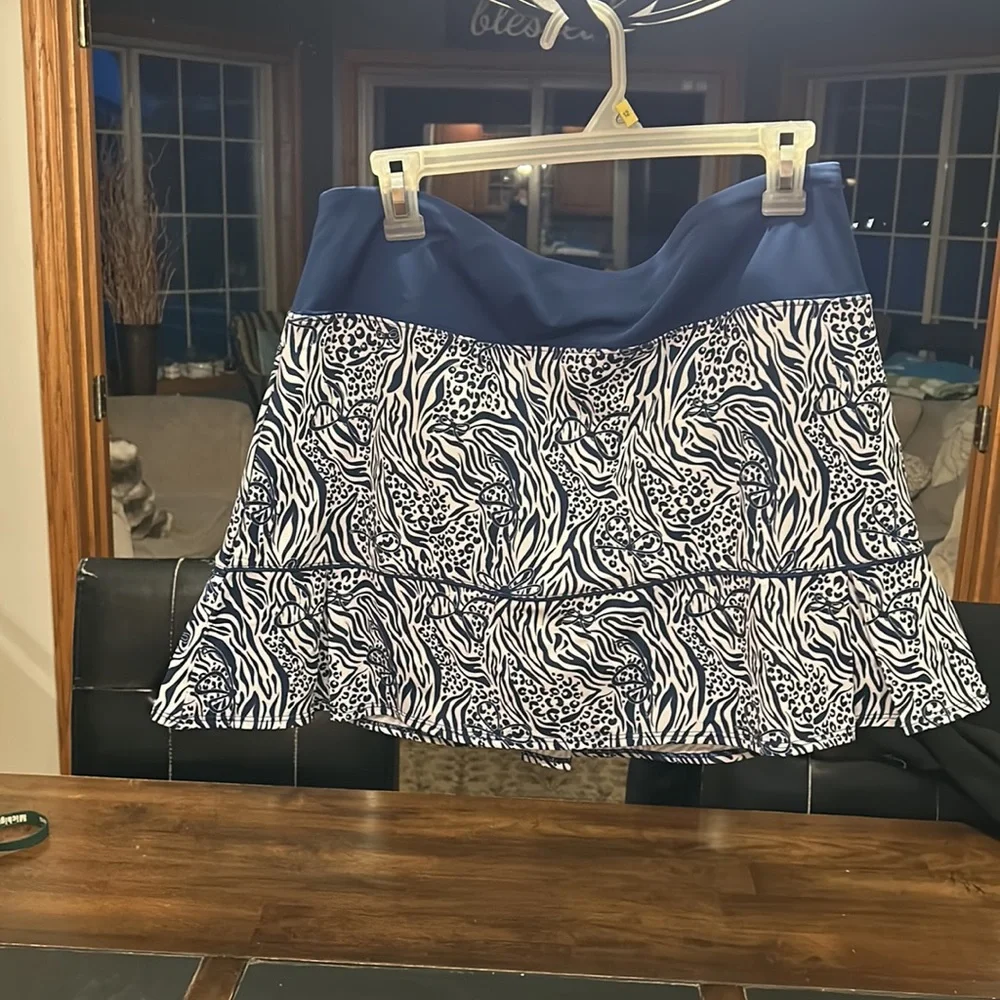 Birdies Size XL golf skort. Blue/white - Picture 4 of 5